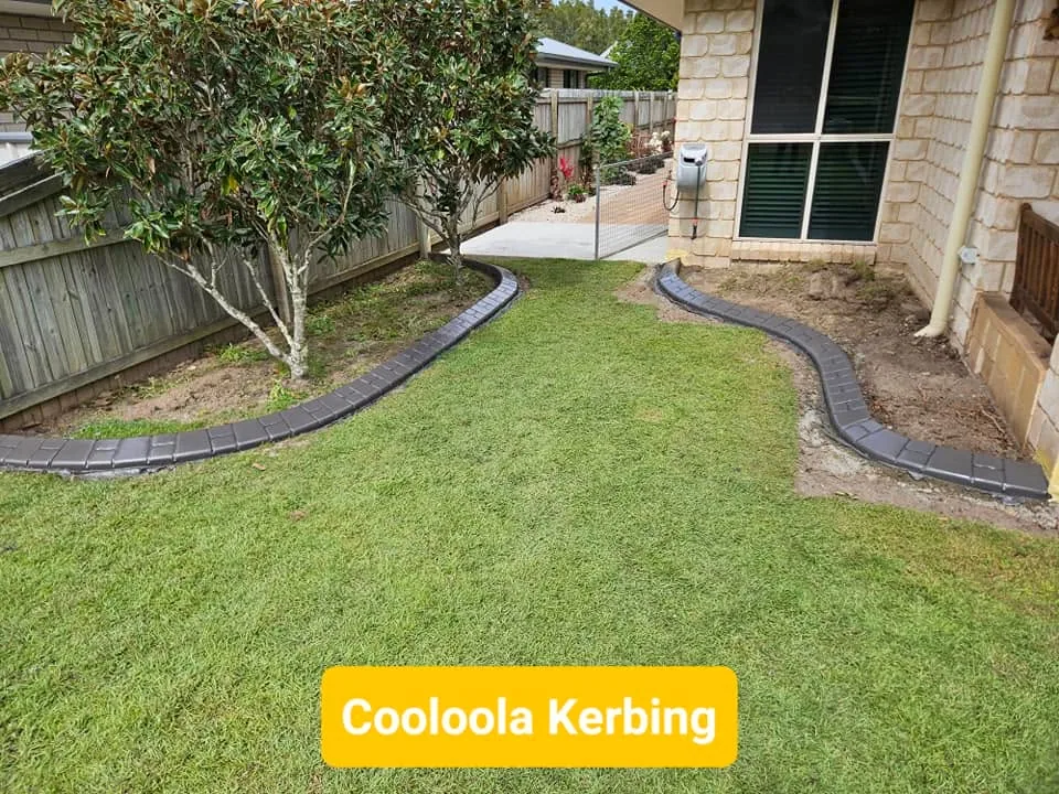Original Cooloola Kerbing Facebook project photograph showing concrete edging or resurfacing