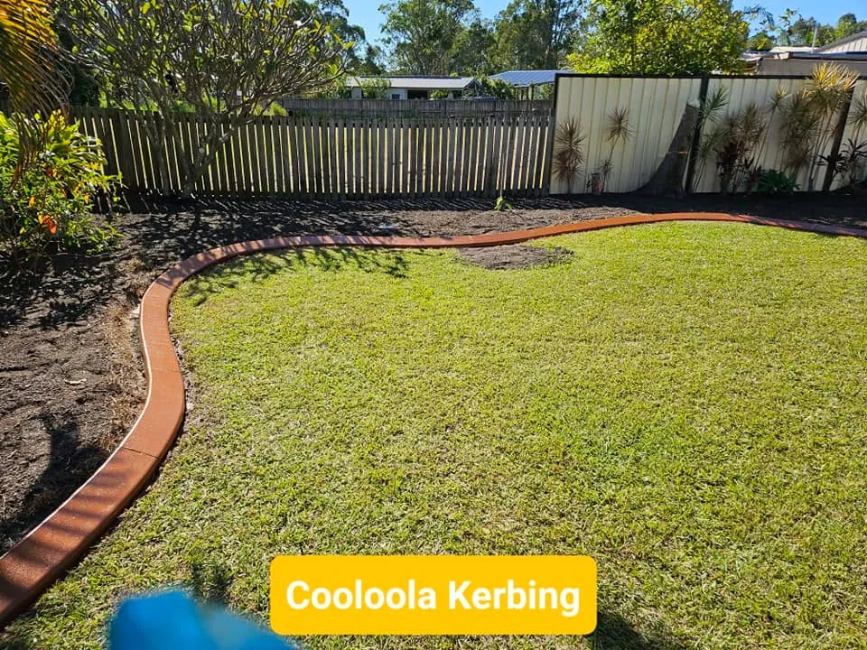 Original Cooloola Kerbing Facebook project photograph showing concrete edging or resurfacing