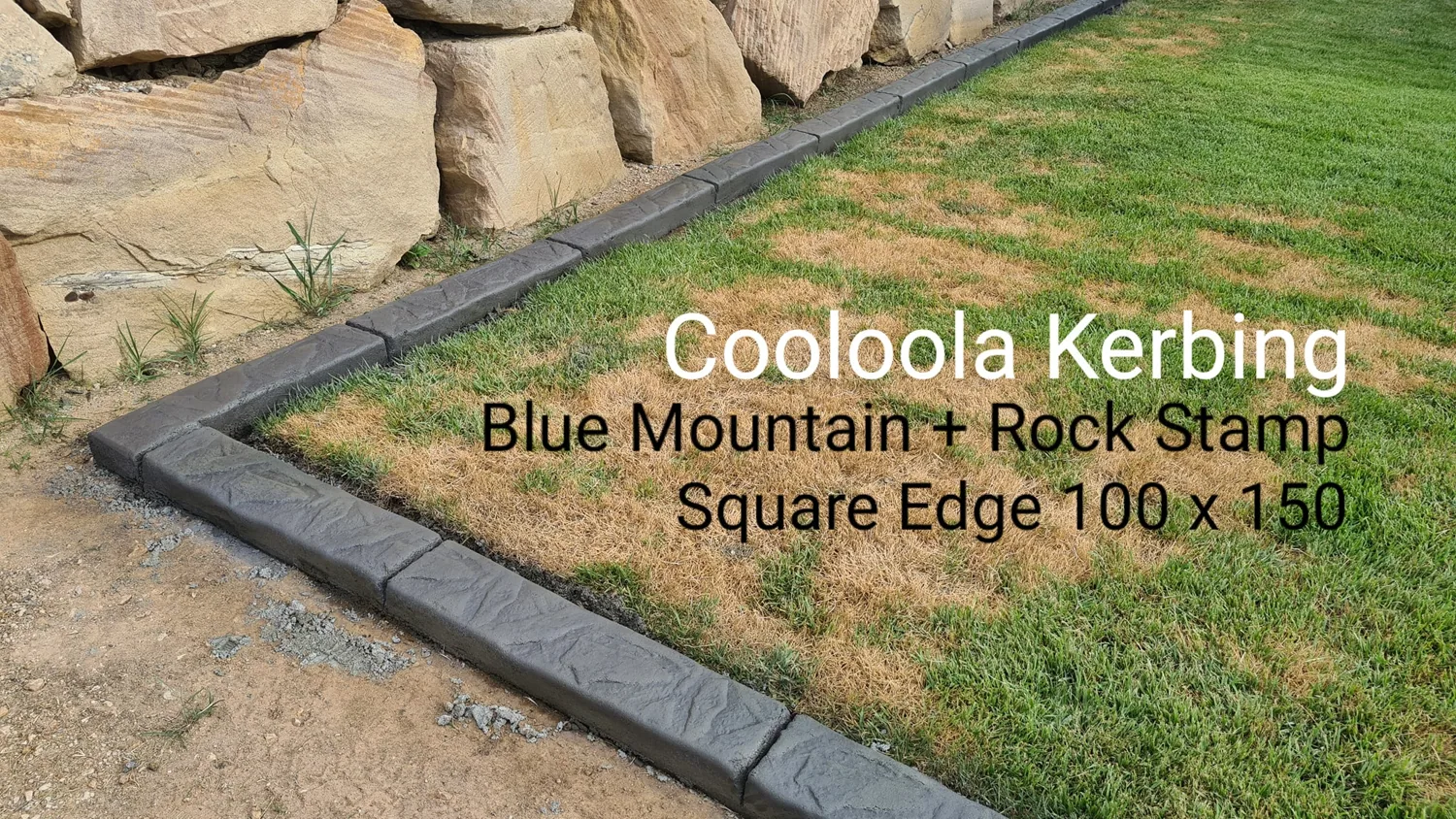 Original Cooloola Kerbing Facebook project photograph showing concrete edging or resurfacing