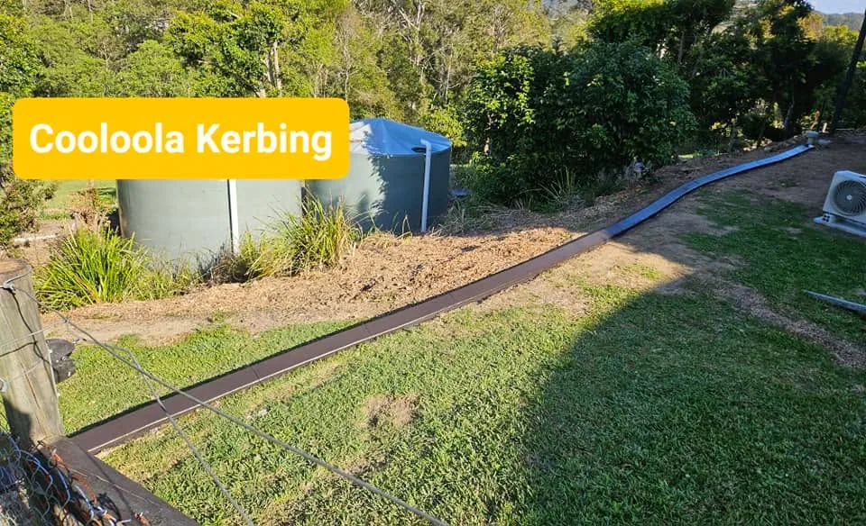 Original Cooloola Kerbing Facebook project photograph showing concrete edging or resurfacing