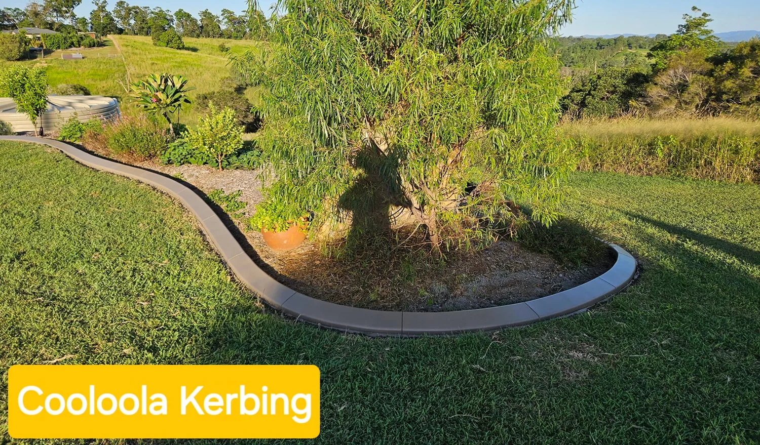 Original Cooloola Kerbing Facebook project photograph showing concrete edging or resurfacing