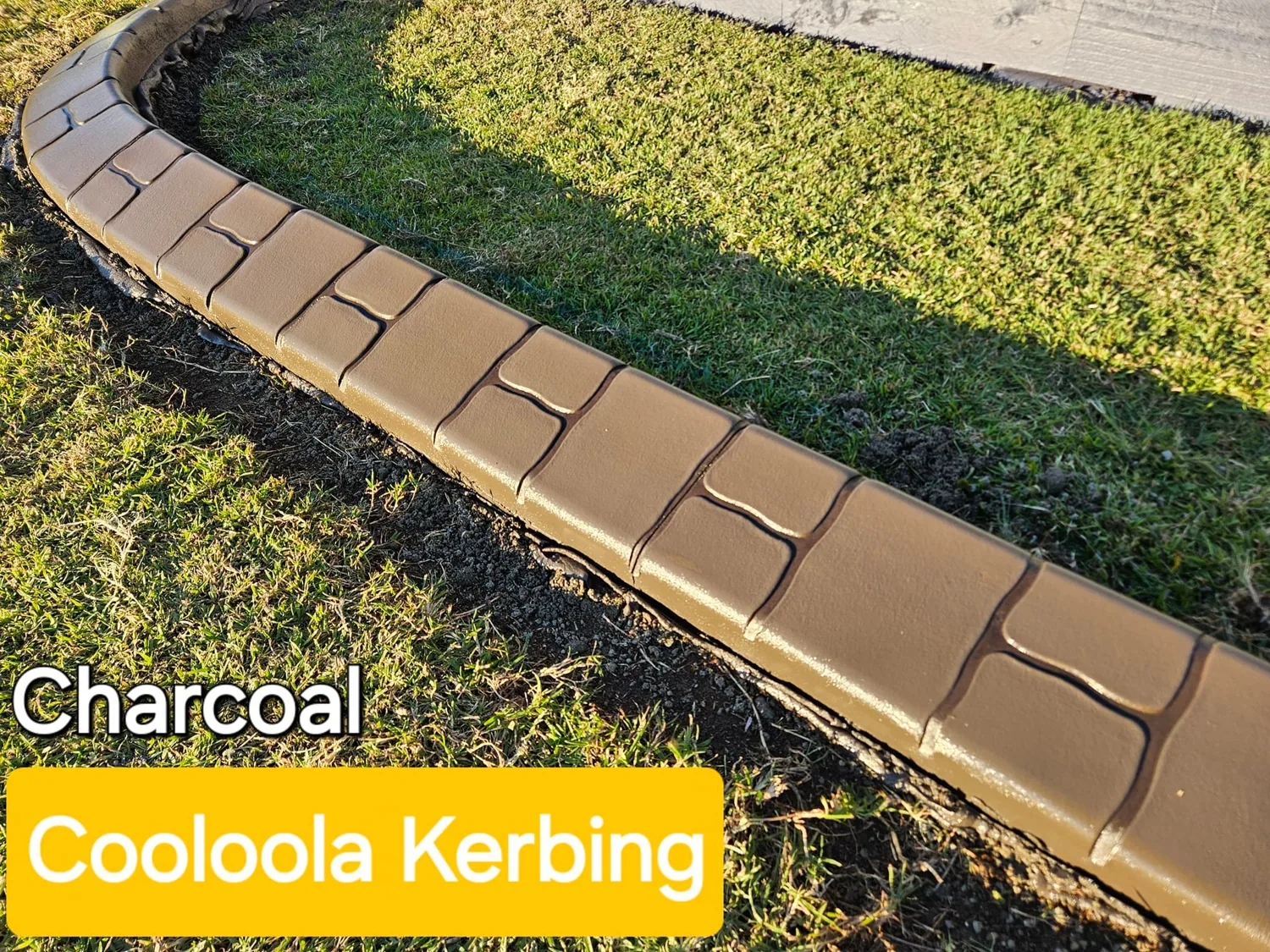 Original Cooloola Kerbing Facebook project photograph showing concrete edging or resurfacing